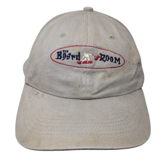 The Board Room Strapback Baseball Cap Brown One Size Adjustable Embroidered - Picture 1 of 9